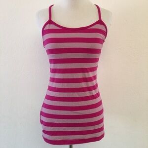 Lululemon Striped Racerback Tank Top Size 6